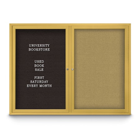 United Visual Products Corkboard, 18"x24", Medium Grey/Black UV401PLUS-BLACK-MEDGRY